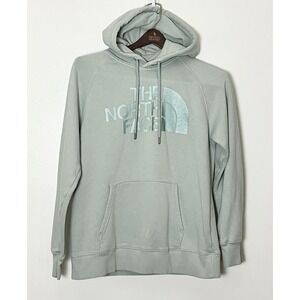 The North Face Hoodie‎ Women's Small Mint Jumbo Logo Outdoor Hiking Trail